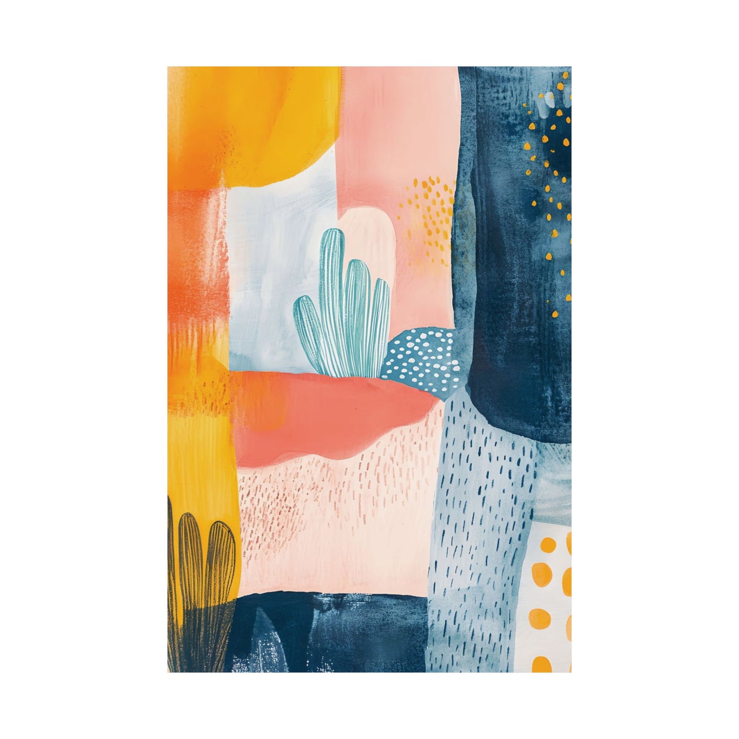Colorful Terracotta Desert Poster