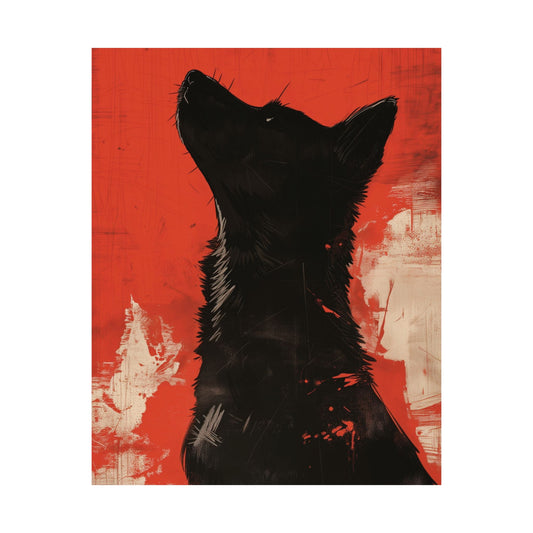 Crimson Howl Printed Poster