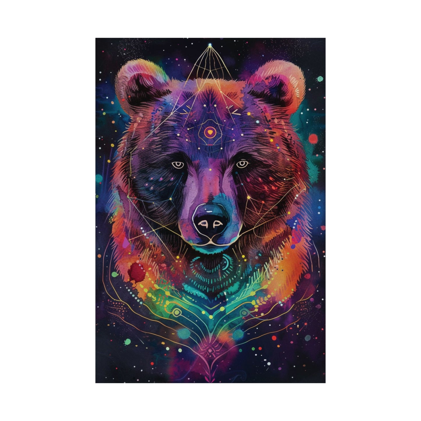 Cosmic Bear Printed Poster
