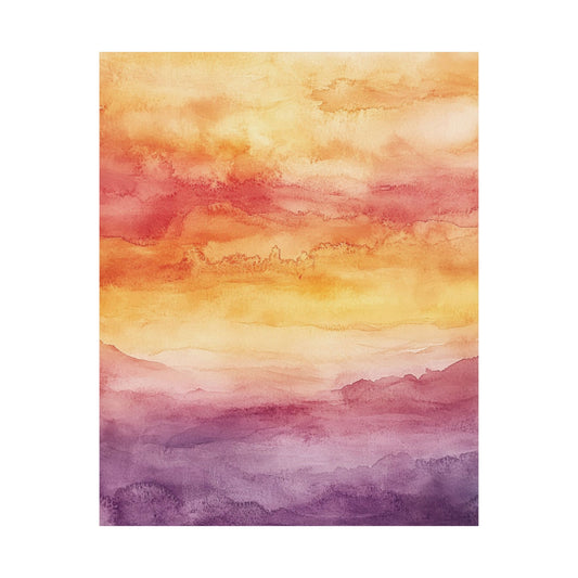 Golden Hour Horizon Poster