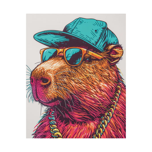 Cool Capybara Printed Poster