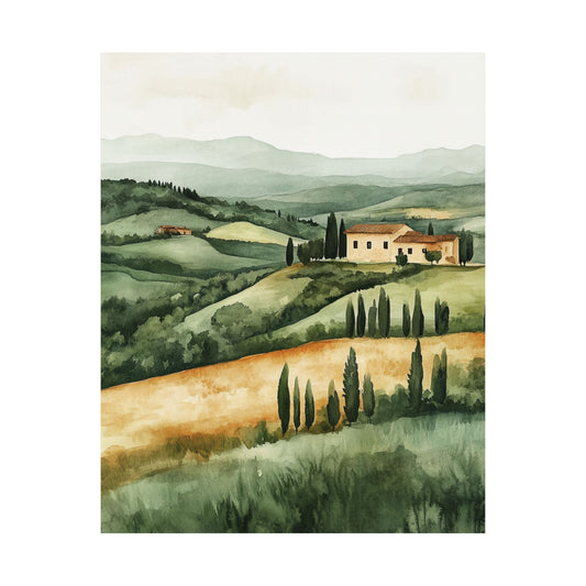 267: Tuscany Countryside Villa Poster
