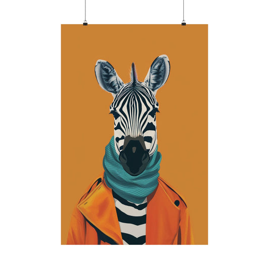 9: Urban Zebra Poster
