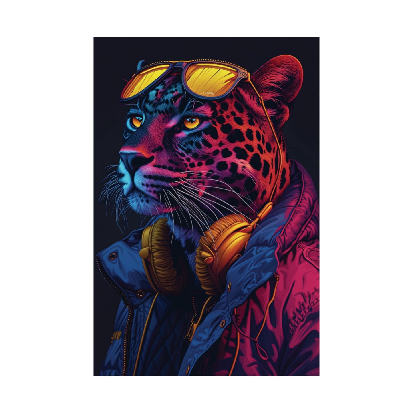 Urban Leopard Printed Poster