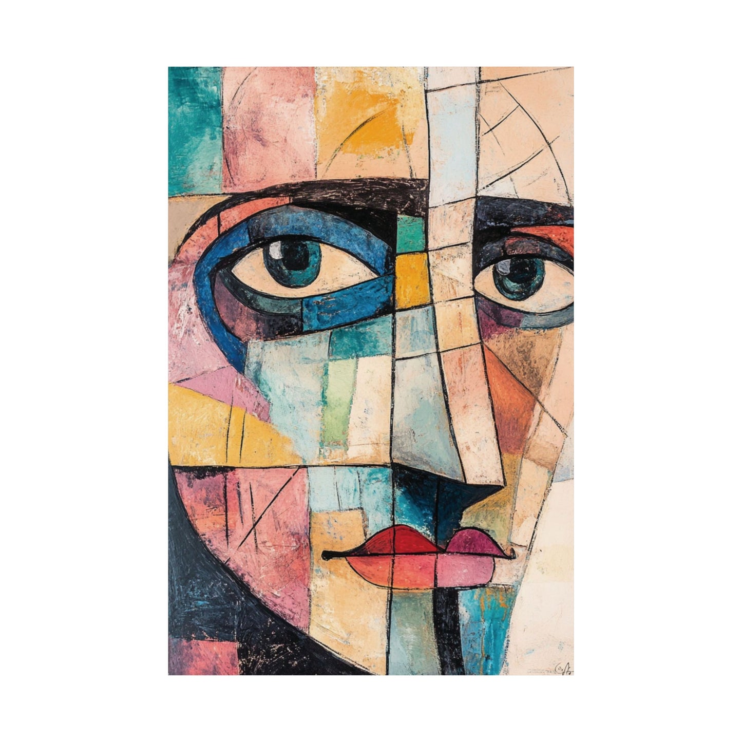 Picasso Style Wall Art Poster