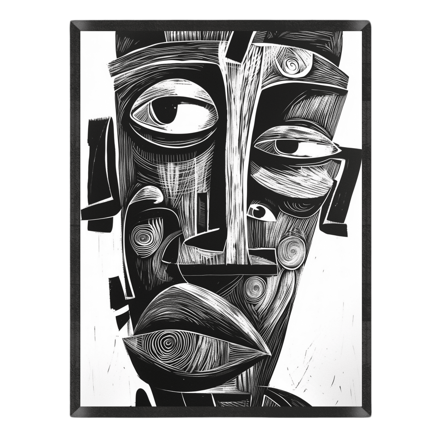 Abstract Cubist Face
