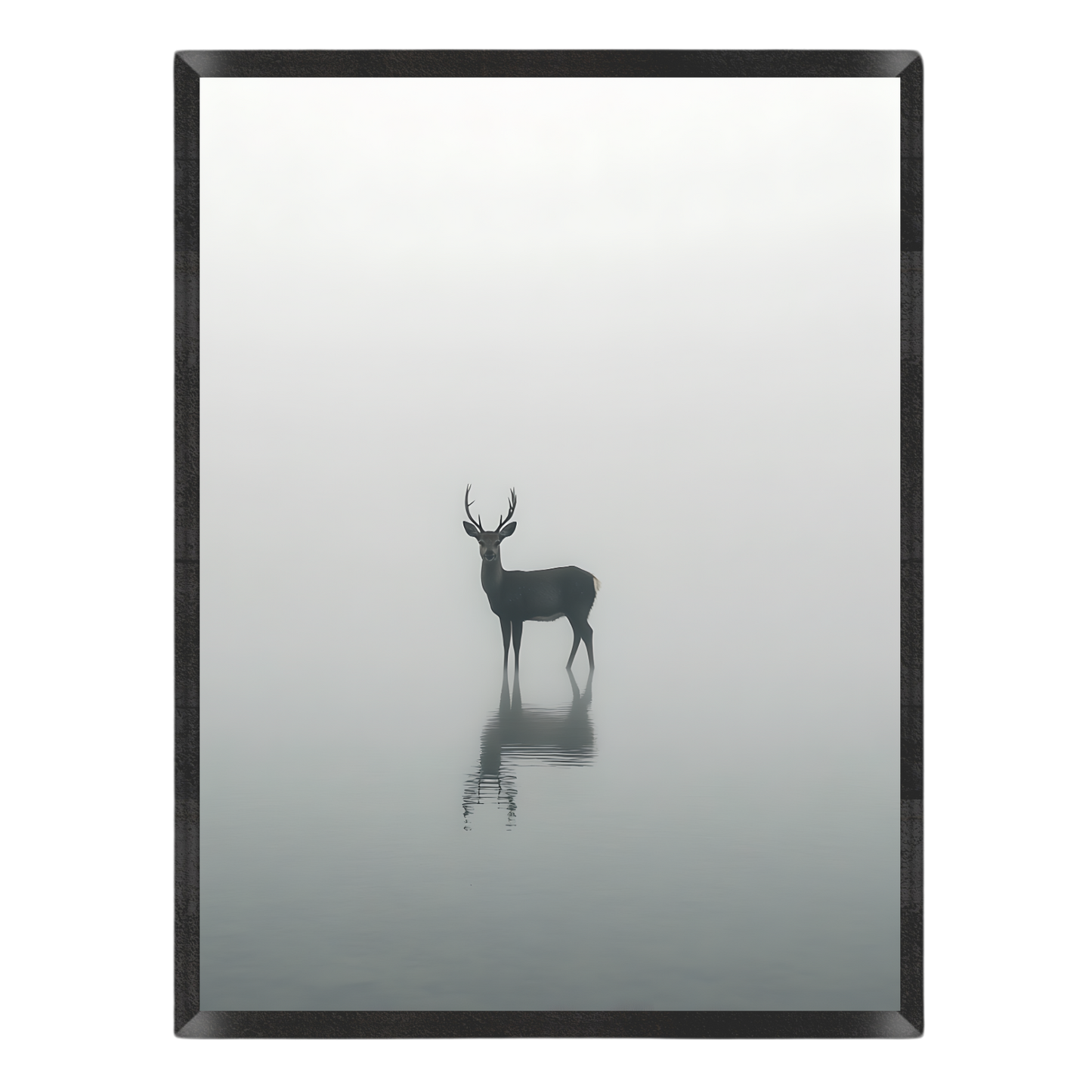 Serene Stag Reflection Poster