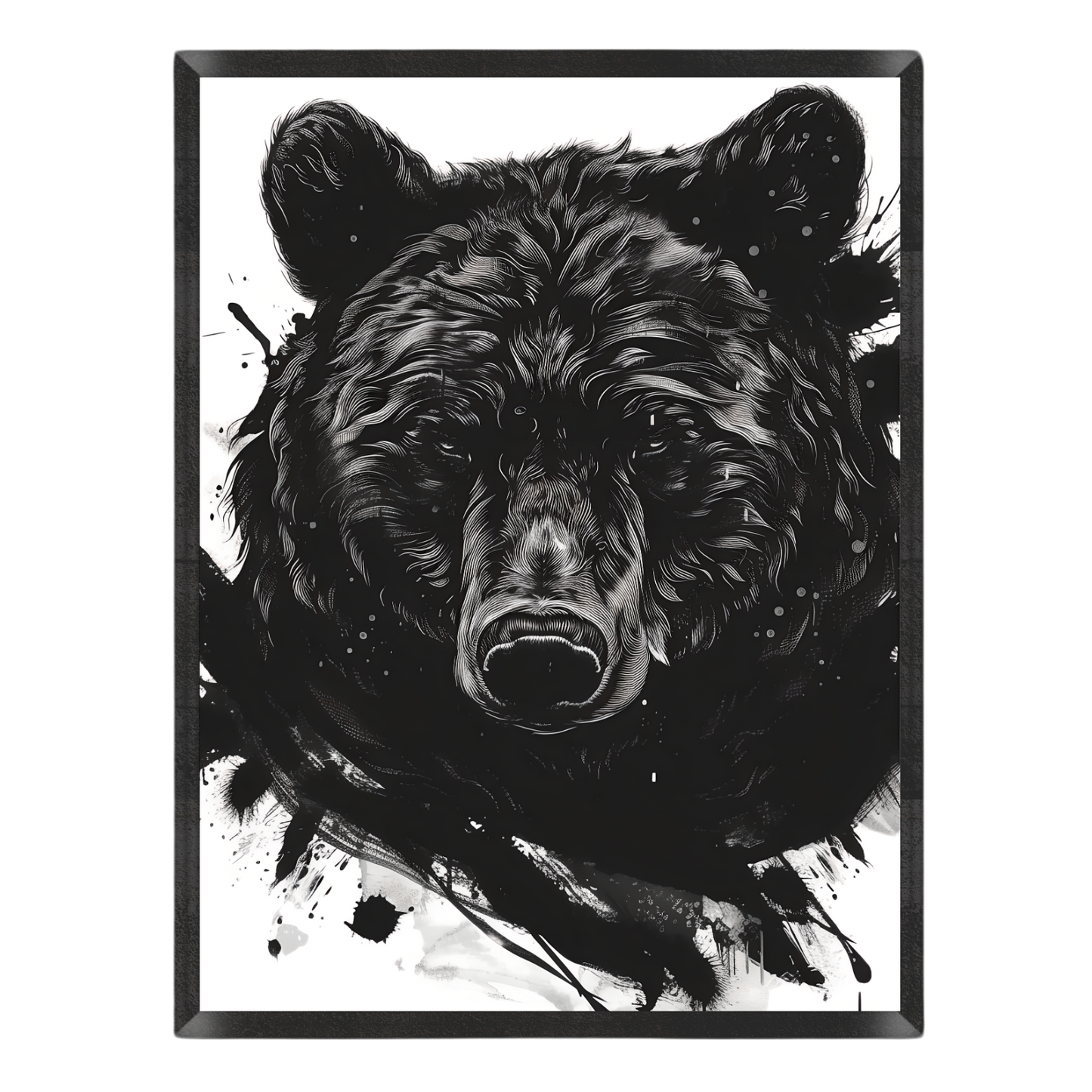 Wild Splatter Bear Poster