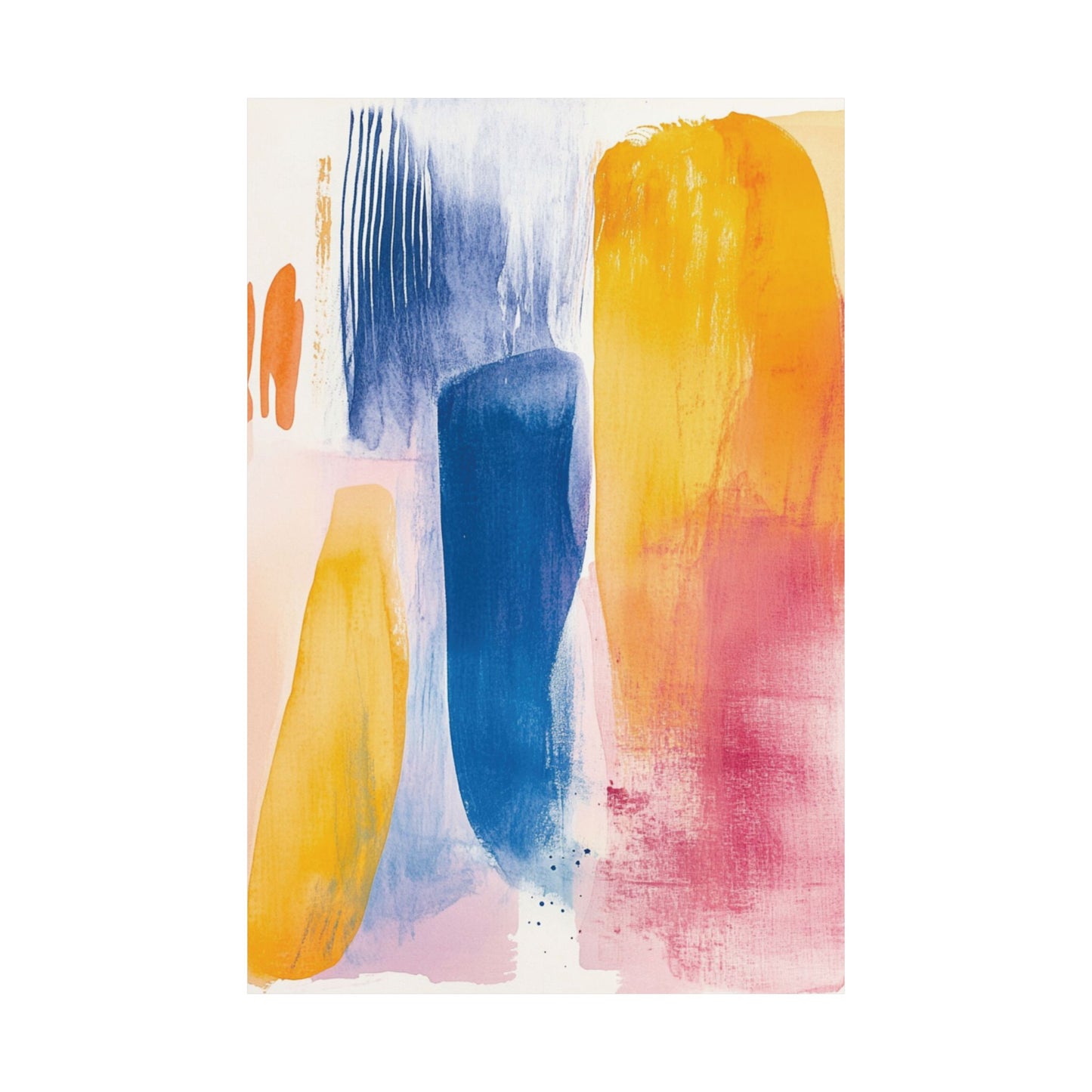 Primary Color Block Decor Poster