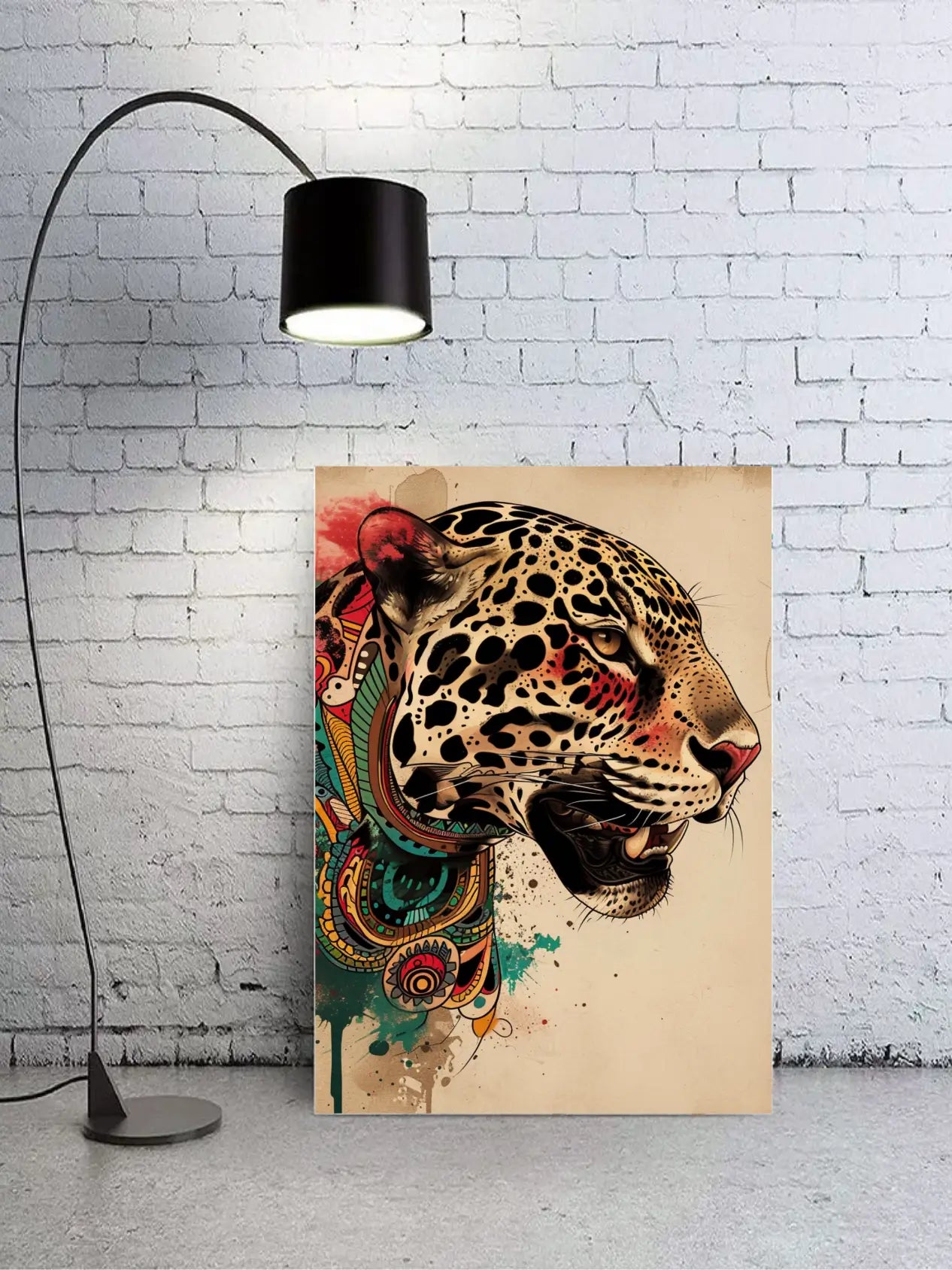 Tribal Jaguar Poster