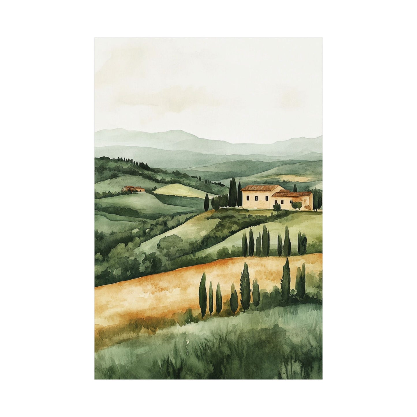 267: Tuscany Countryside Villa Poster