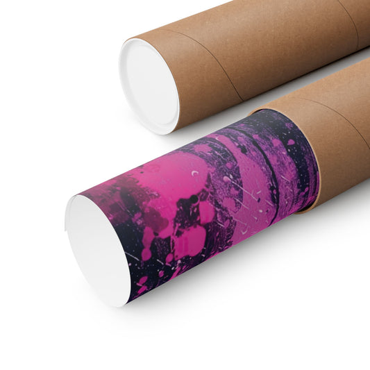 Neon Drip Printed Poster