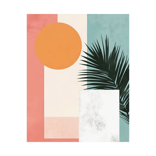Boho Tropical Sun Poster