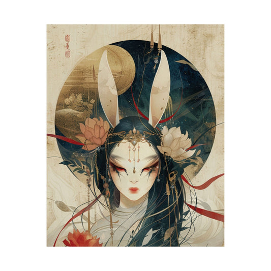 Mystic Lunar Goddess Printed Poster