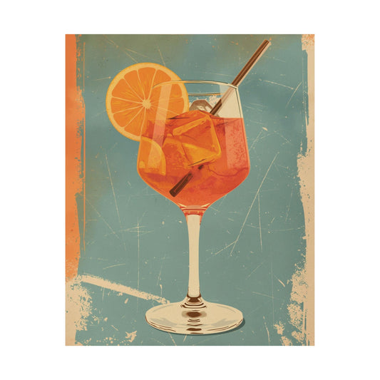 Vintage Aperol Spritz Printed Poster