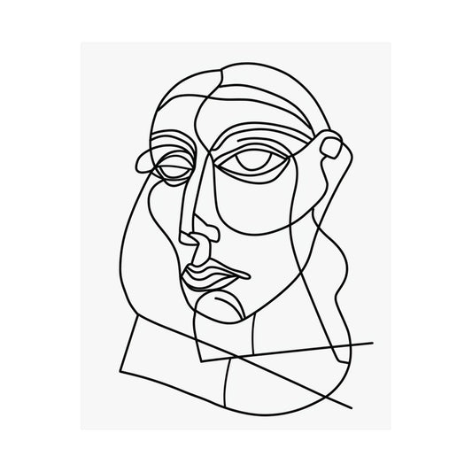 Linear Gaze Printed Poster