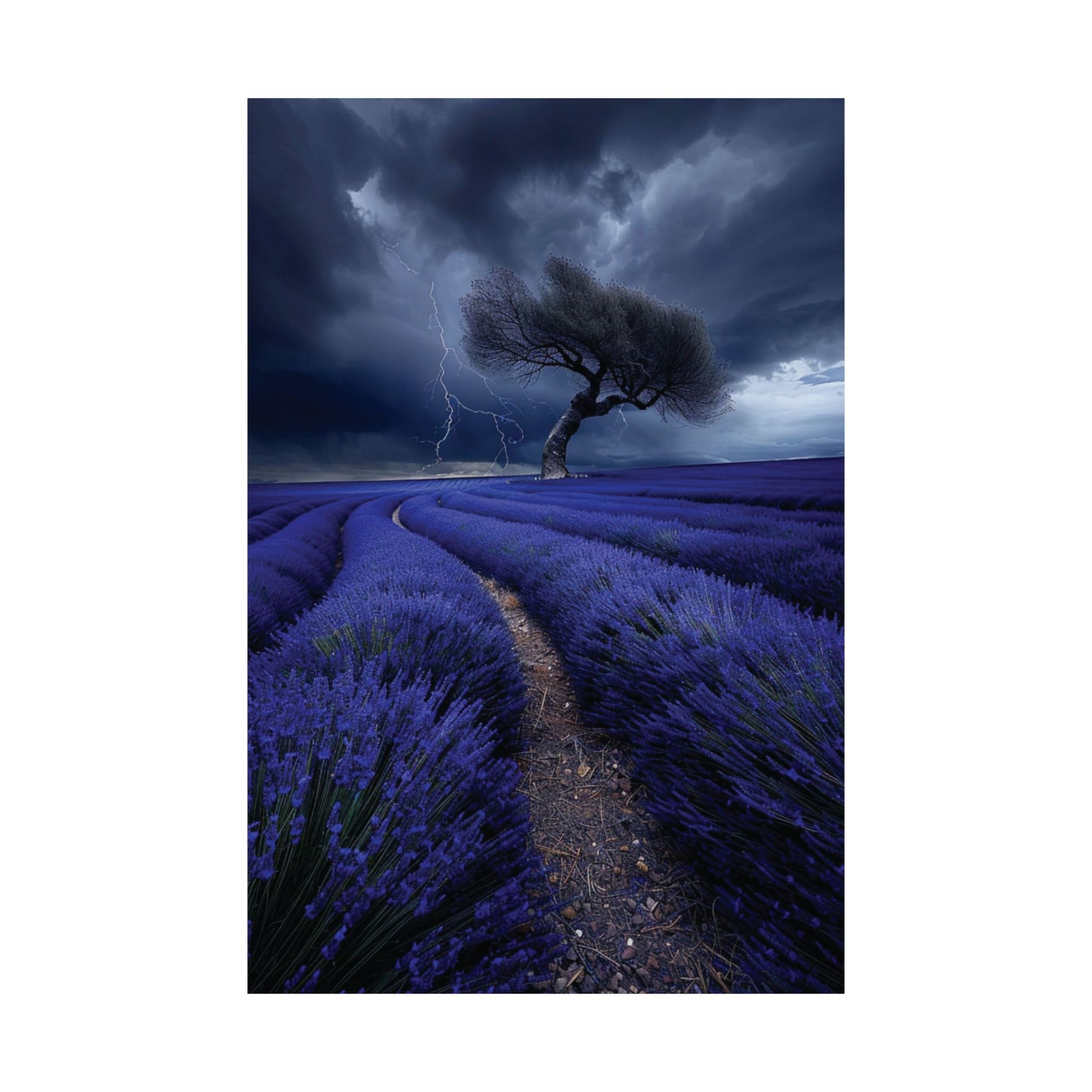 Lavender Storm Printed Poster