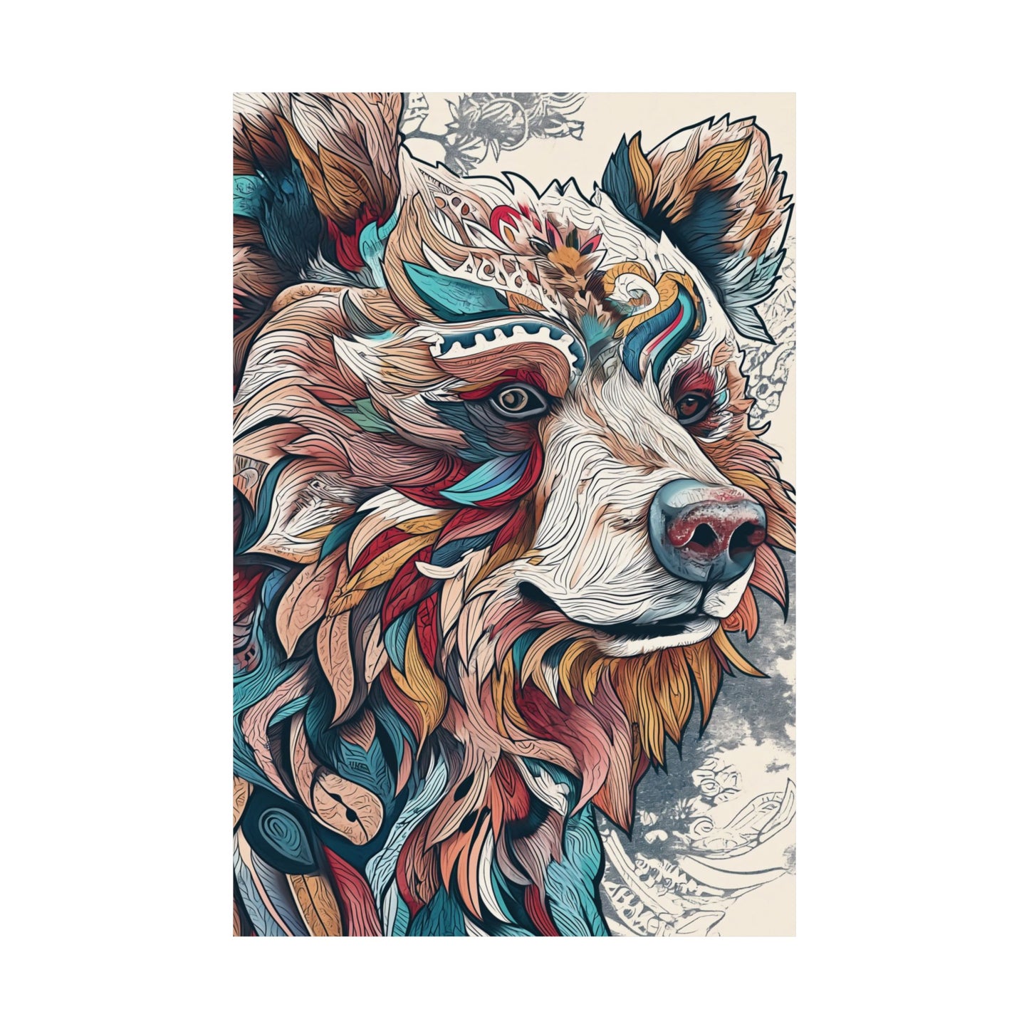 Bohemian Bear Spirit Printed Poster