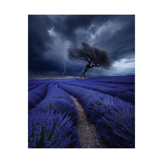 Lavender Storm Printed Poster