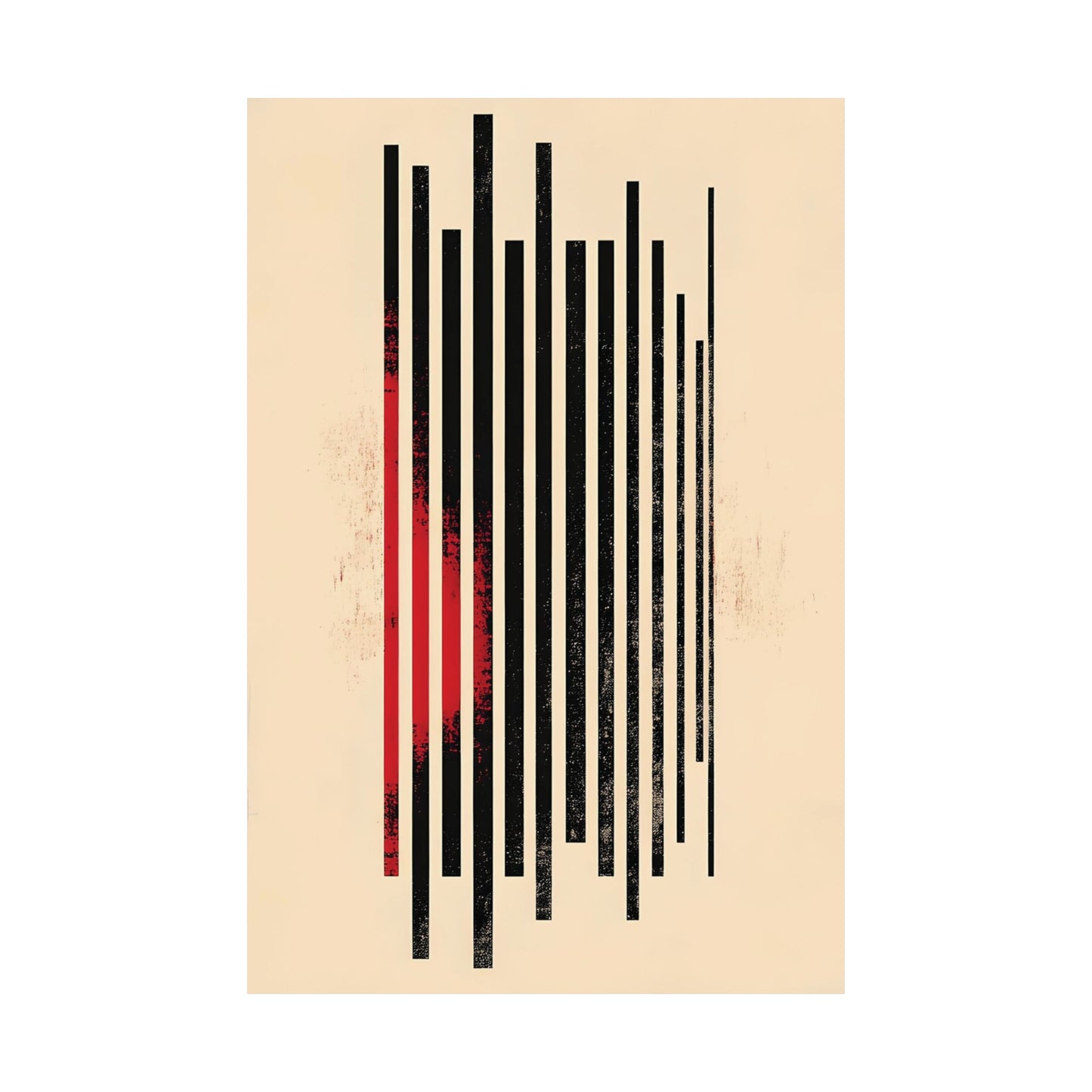 Retro Soundwave Art Printed Poster