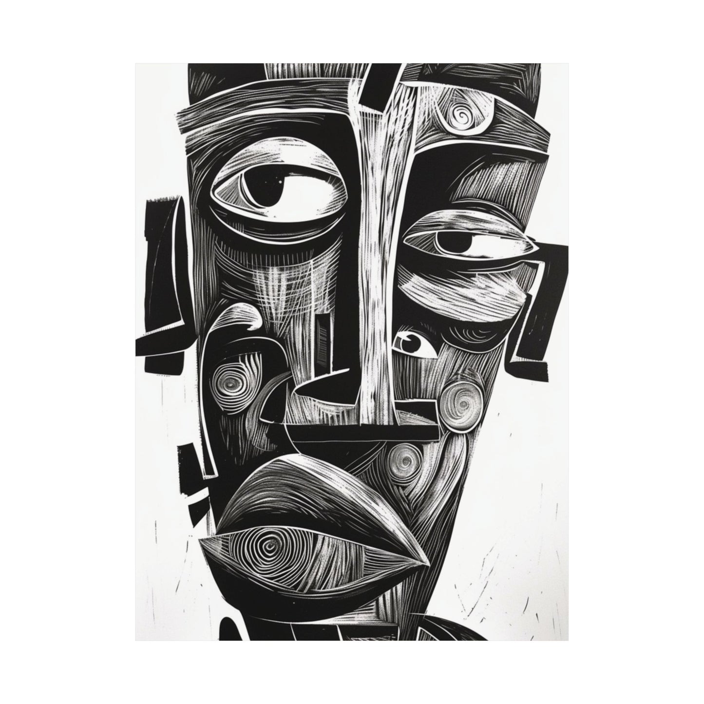 20: Abstract Cubist Printed Poster