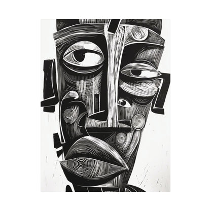 Abstract Cubist Poster
