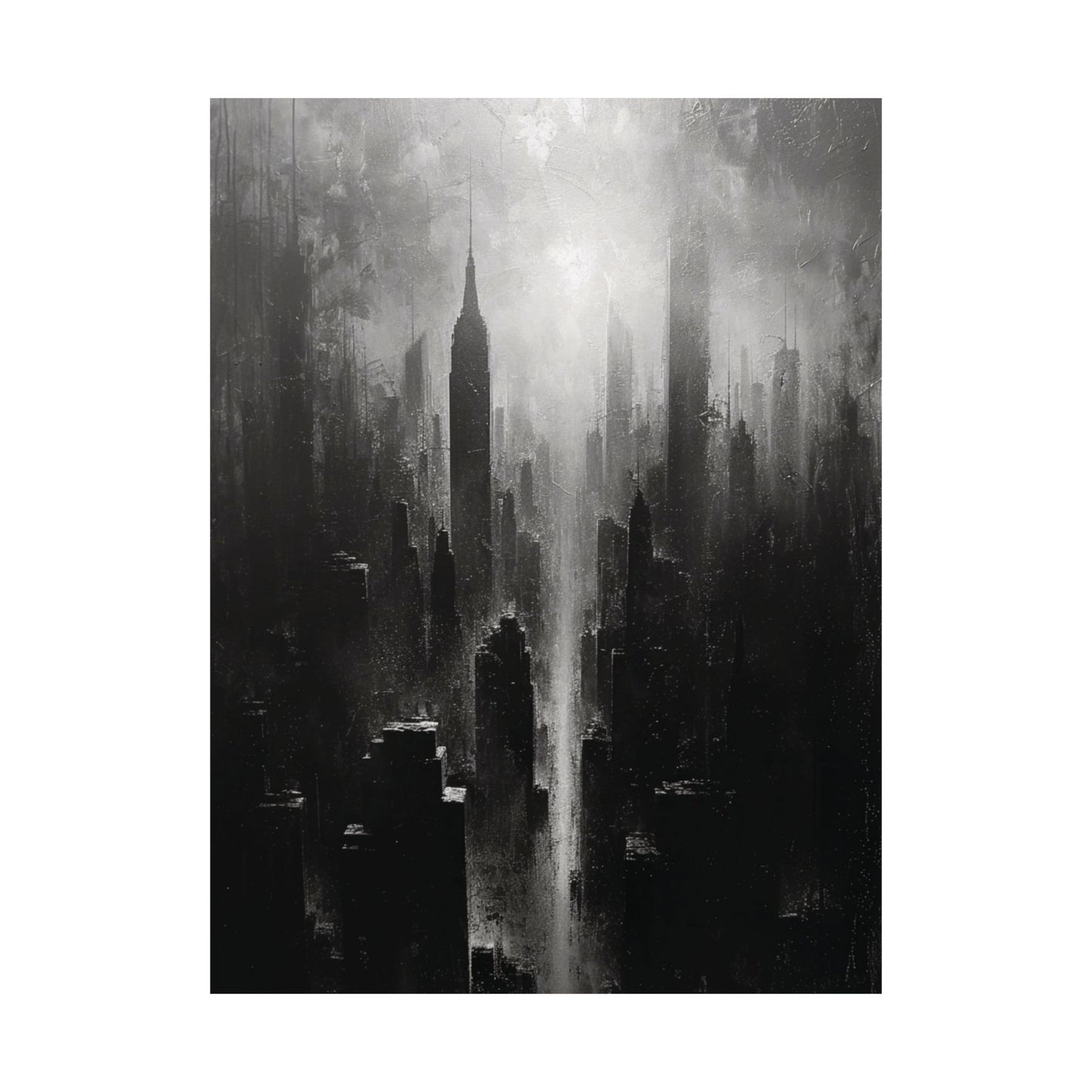 Noir Skyline Printed Poster