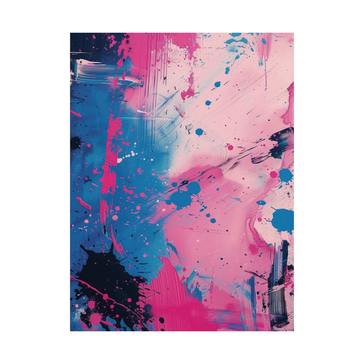 Cosmic Splash Abstract Printed Poster