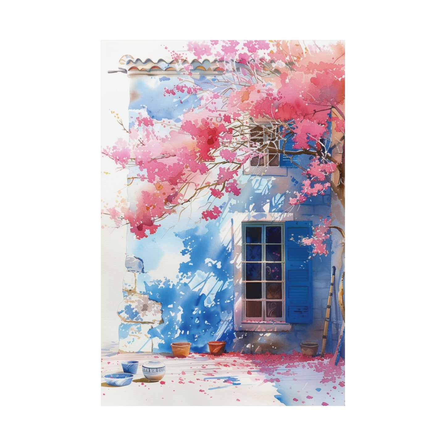 Mediterranean Bloom Printed Poster