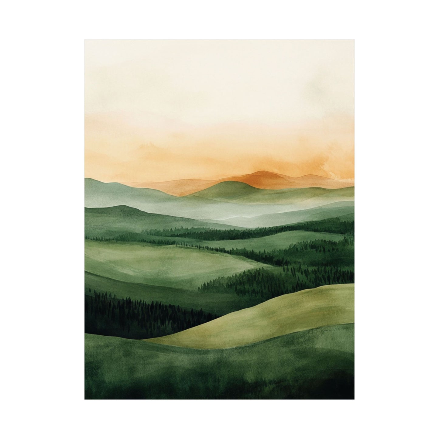 Emerald Green Valley Poster