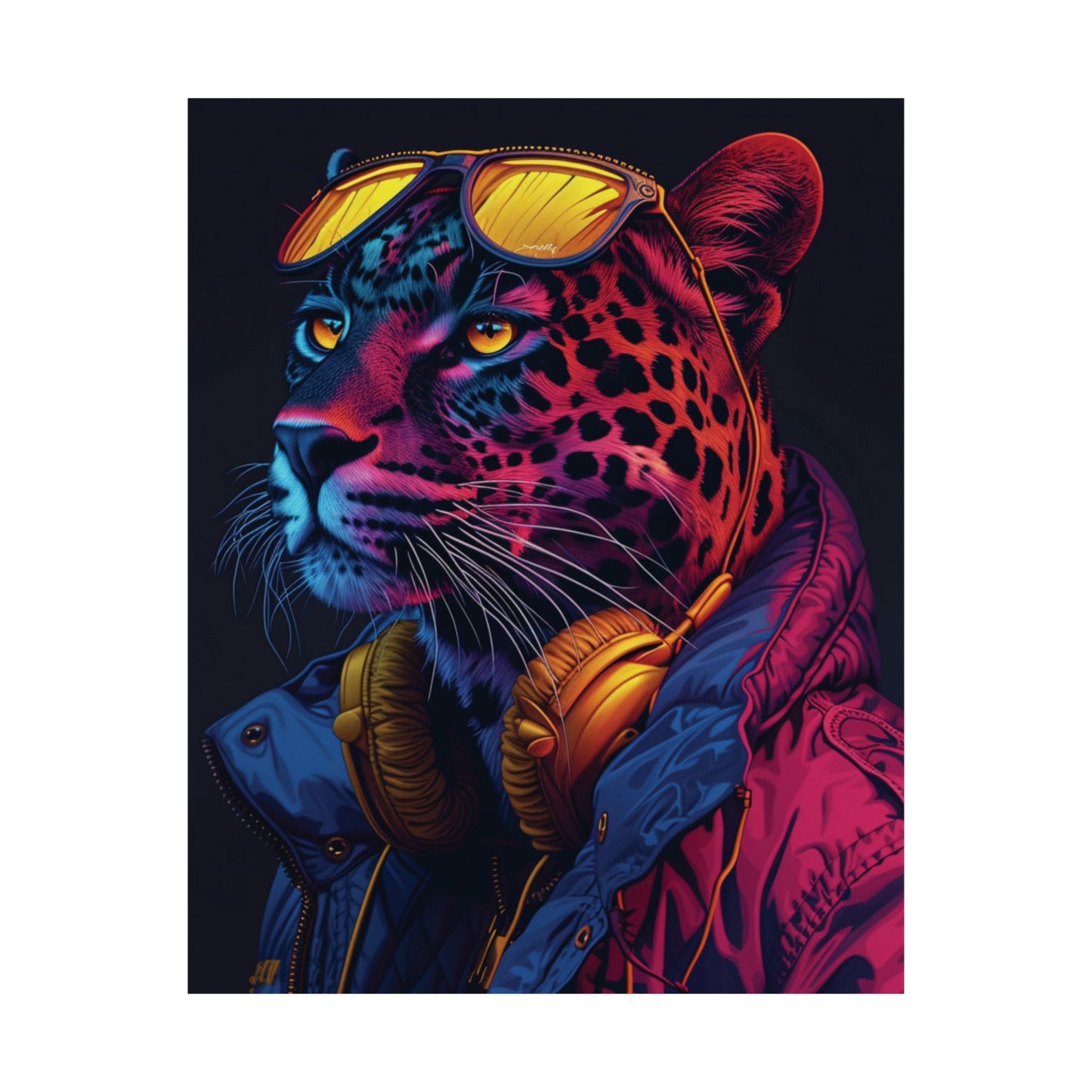 Urban Leopard Printed Poster