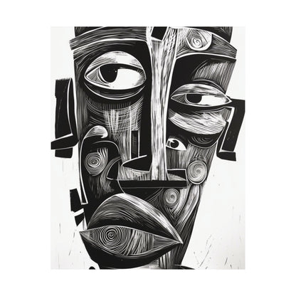 Abstract Cubist Poster