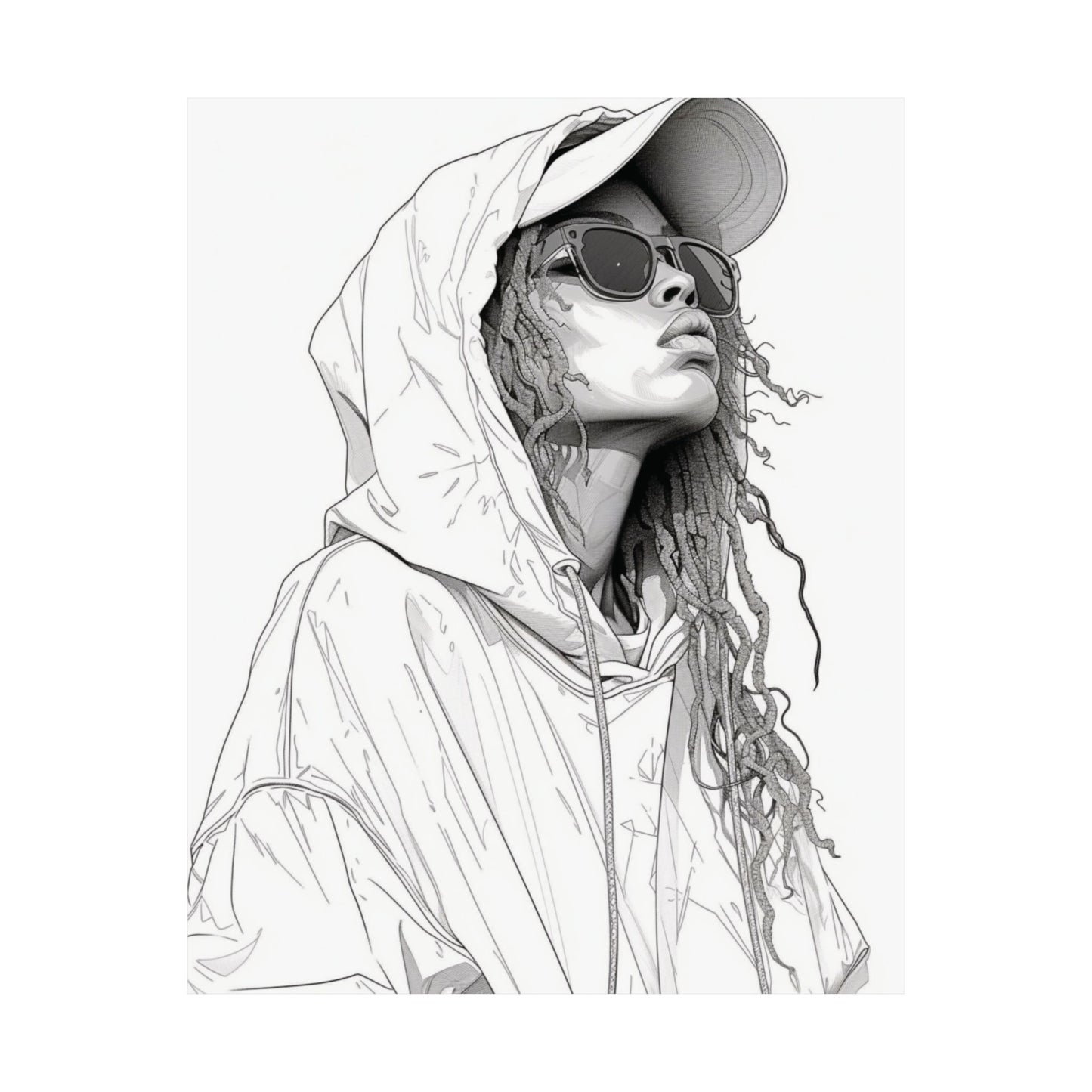 Urban Cool Portrait Printed Poster