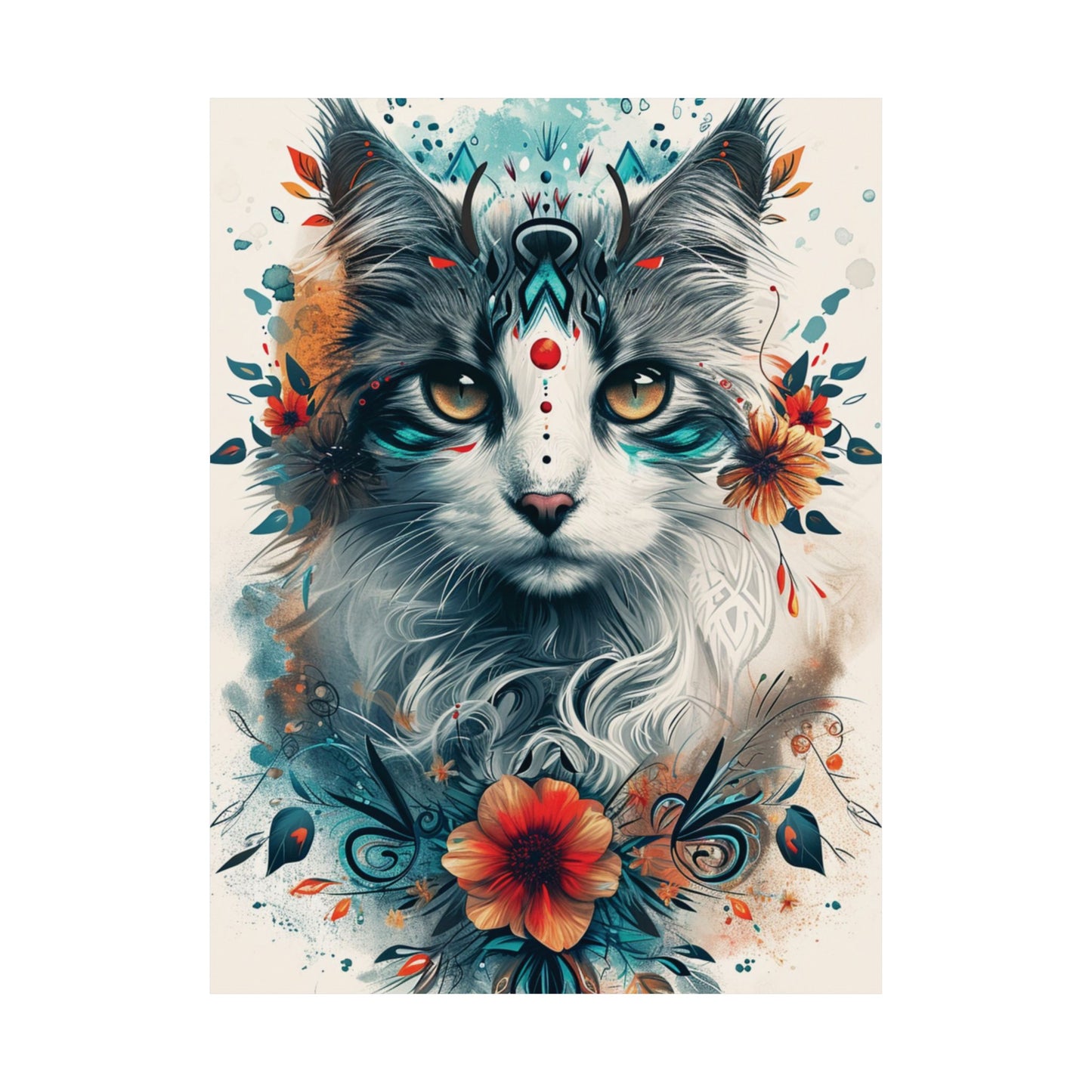 Mystic Cat Printed Poster