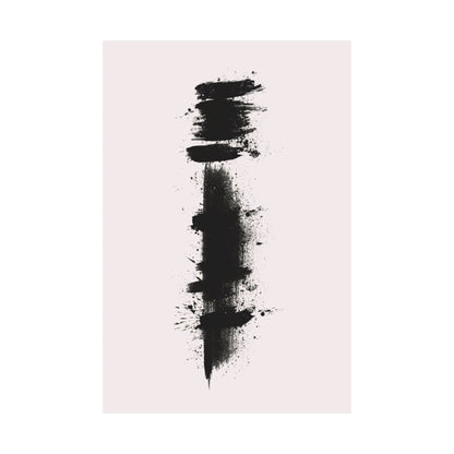 Zen Ink Splatter Poster