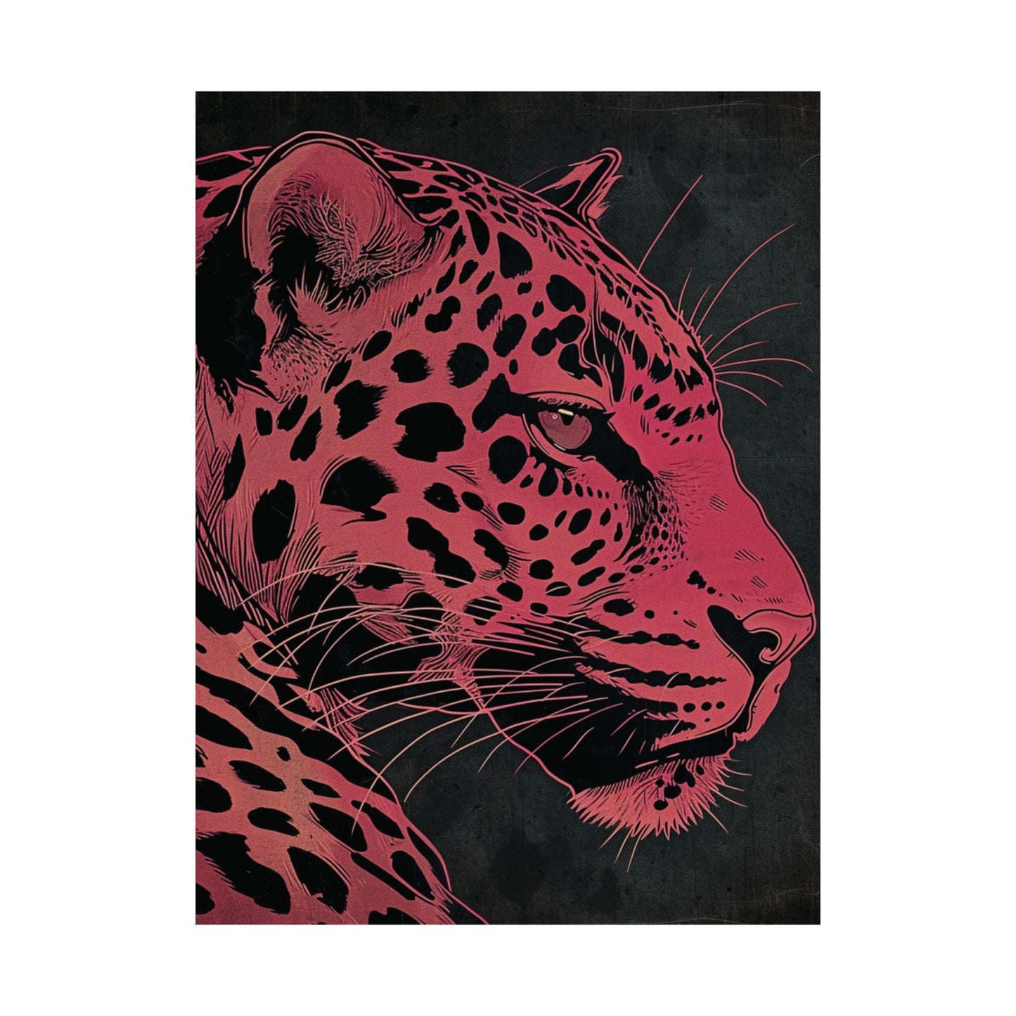 Crimson Panther Printed Poster