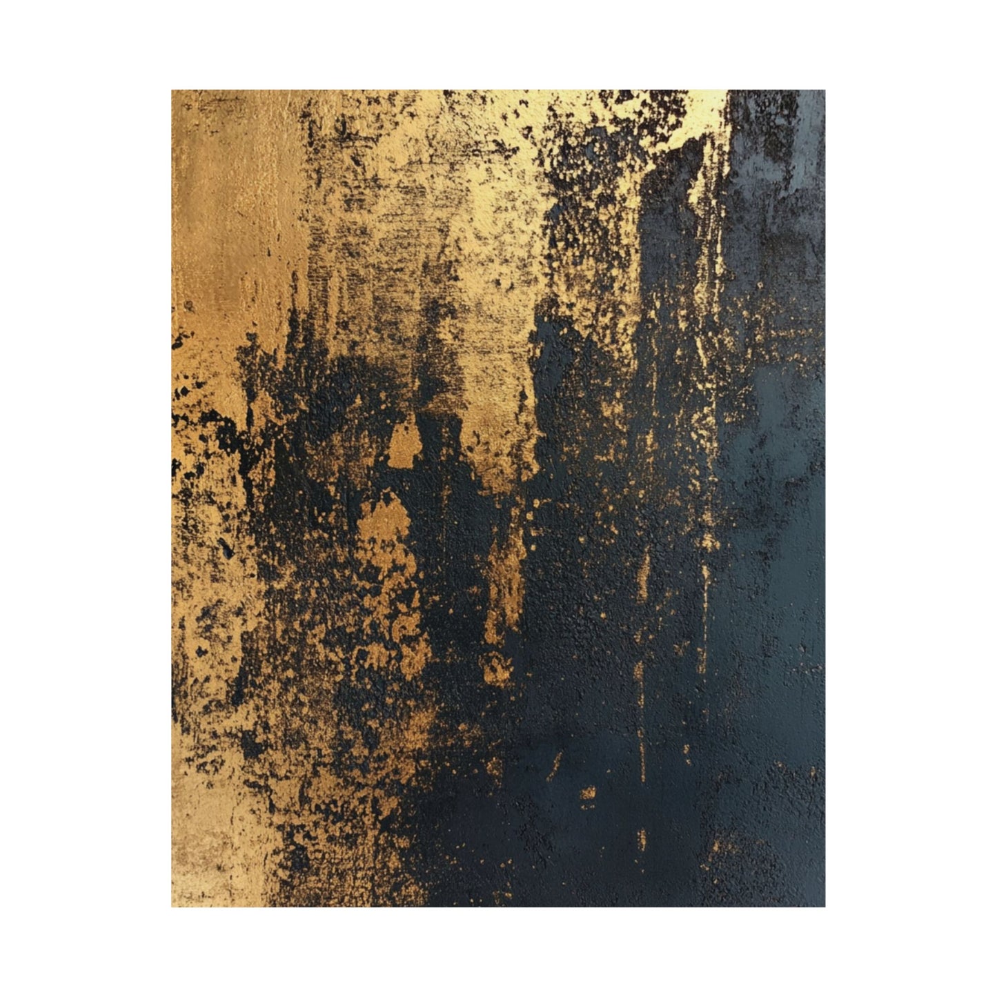 Abstract Weathered Gold Poster