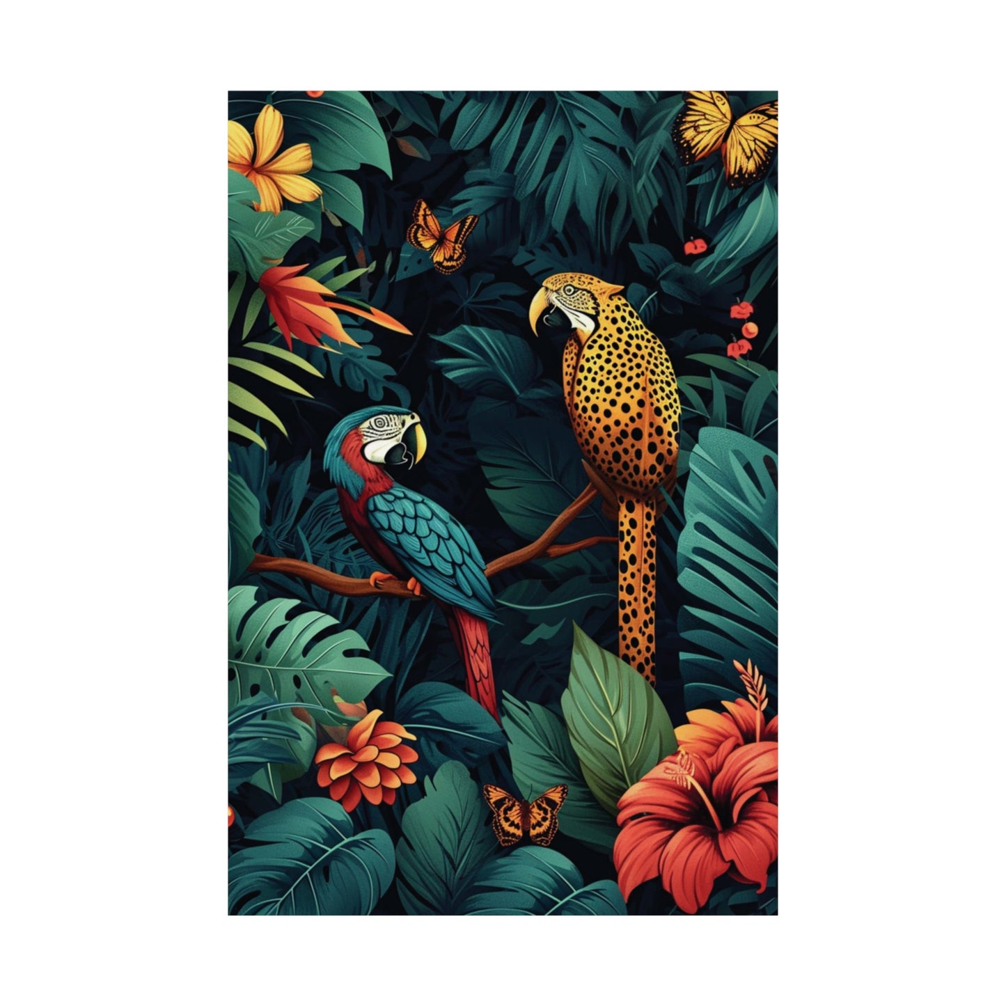 Tropical Encounter Printed Poster