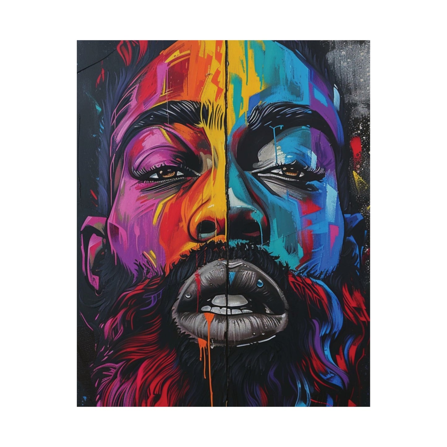 Dual Spectrum Portrait Printed Poster