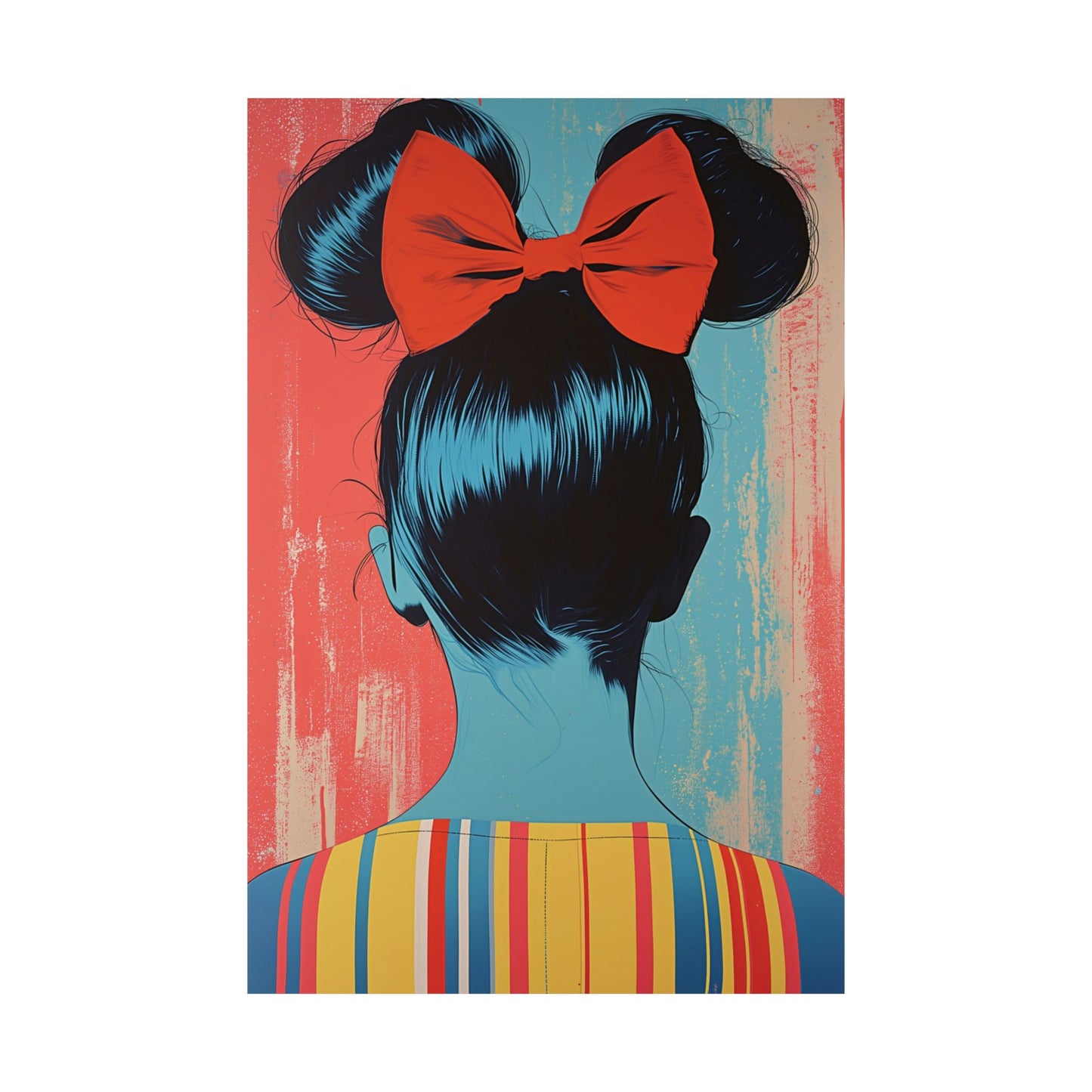 Crimson Bow Printed Poster