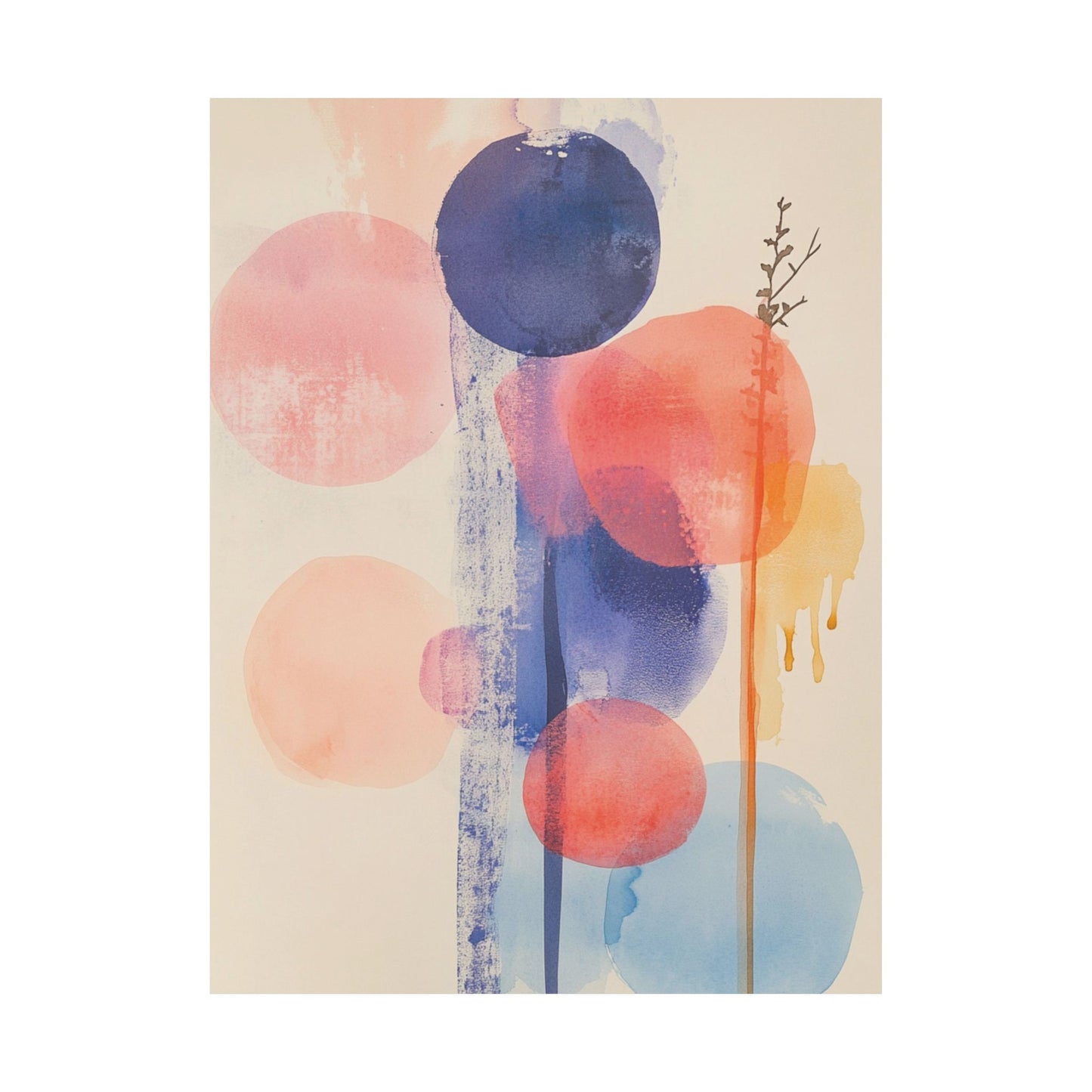 Whimsical Circle Composition Poster