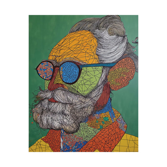 Geometric Thinker Printed Poster