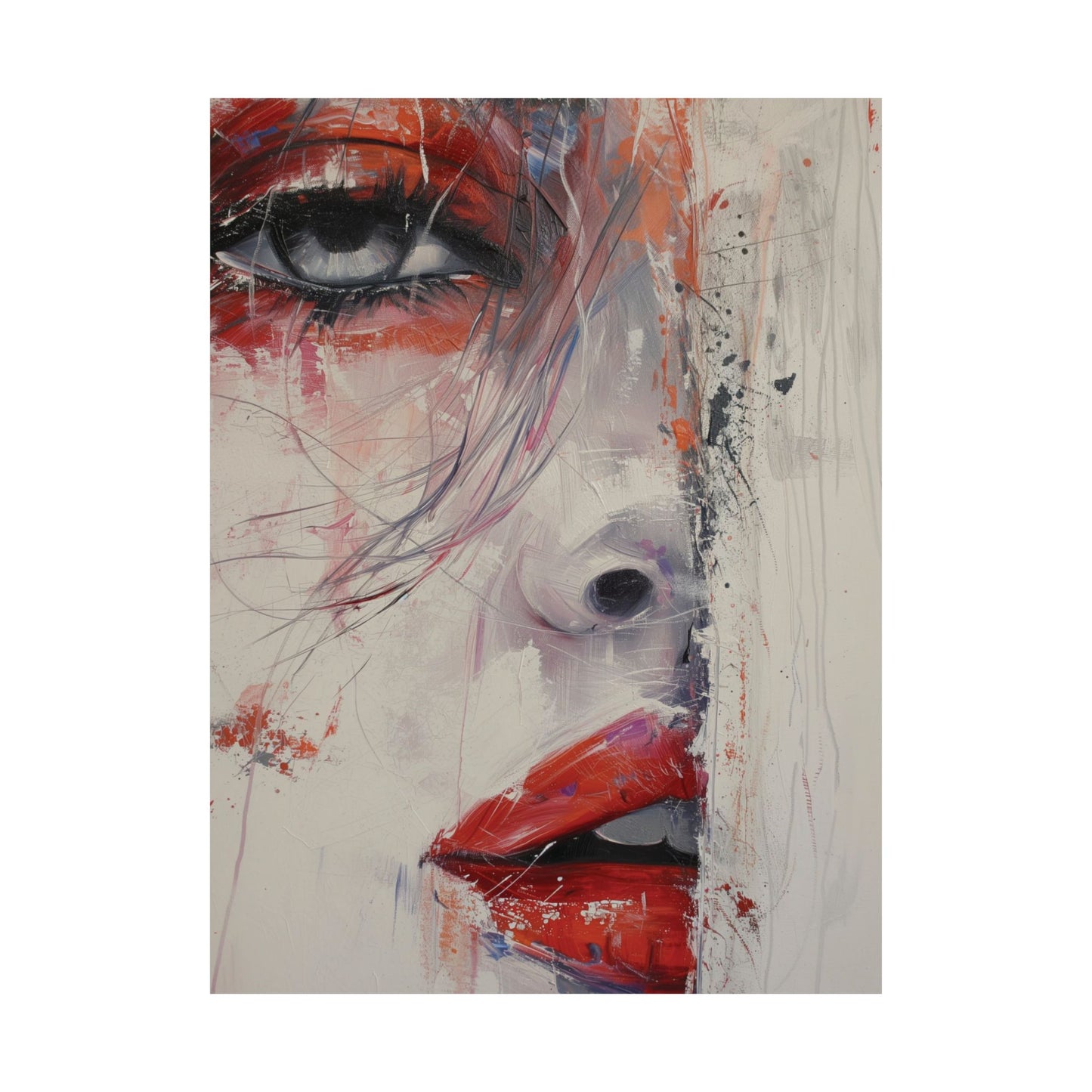 Crimson Gaze Printed Poster