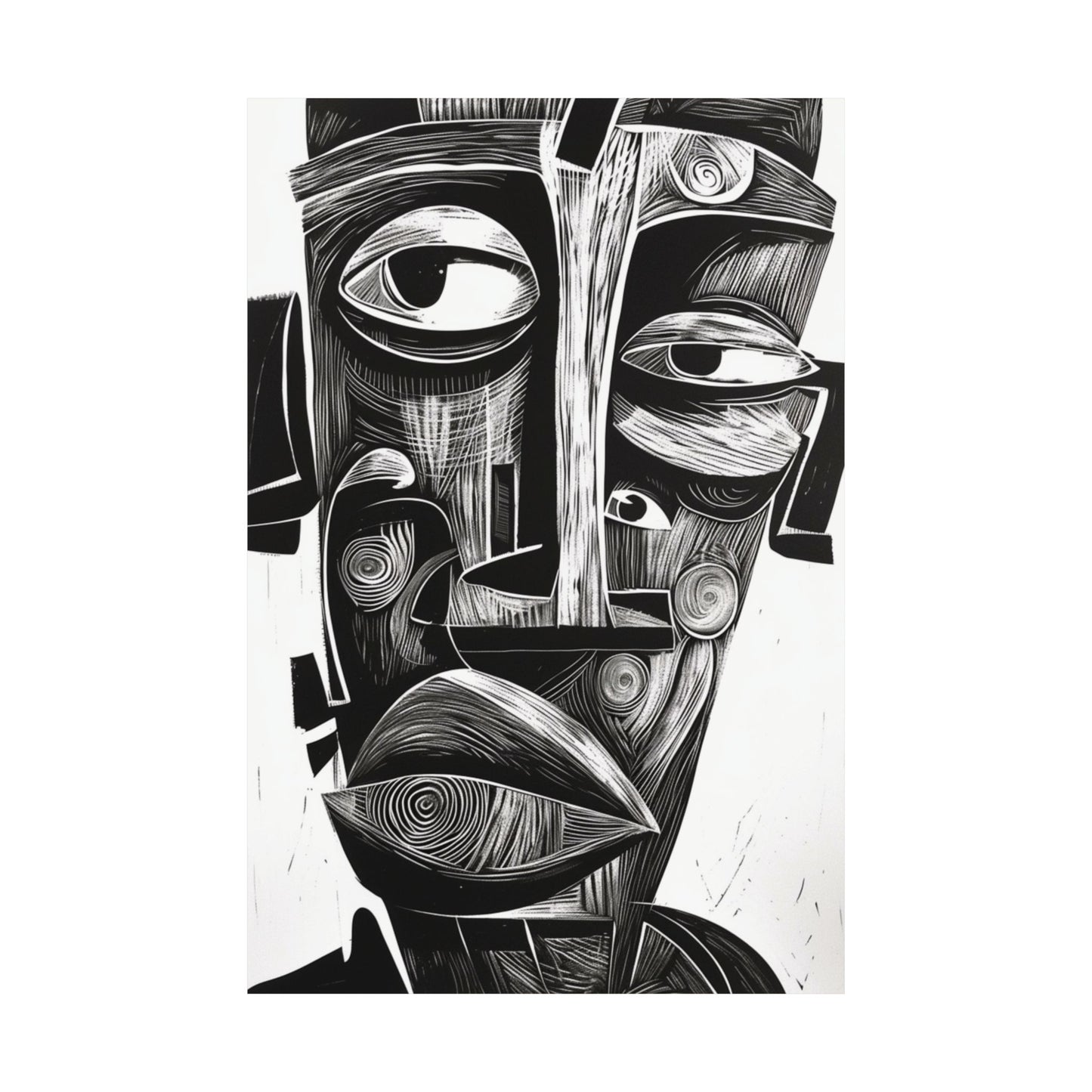 20: Abstract Cubist Printed Poster