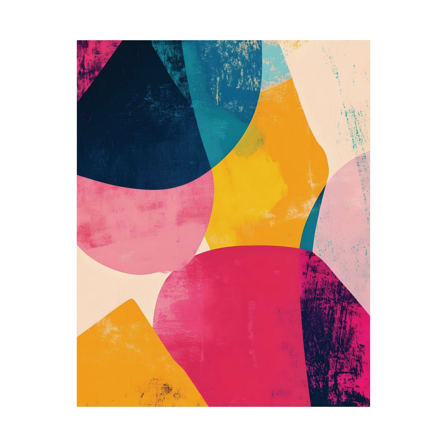 Playful Retro Palette Printed Poster