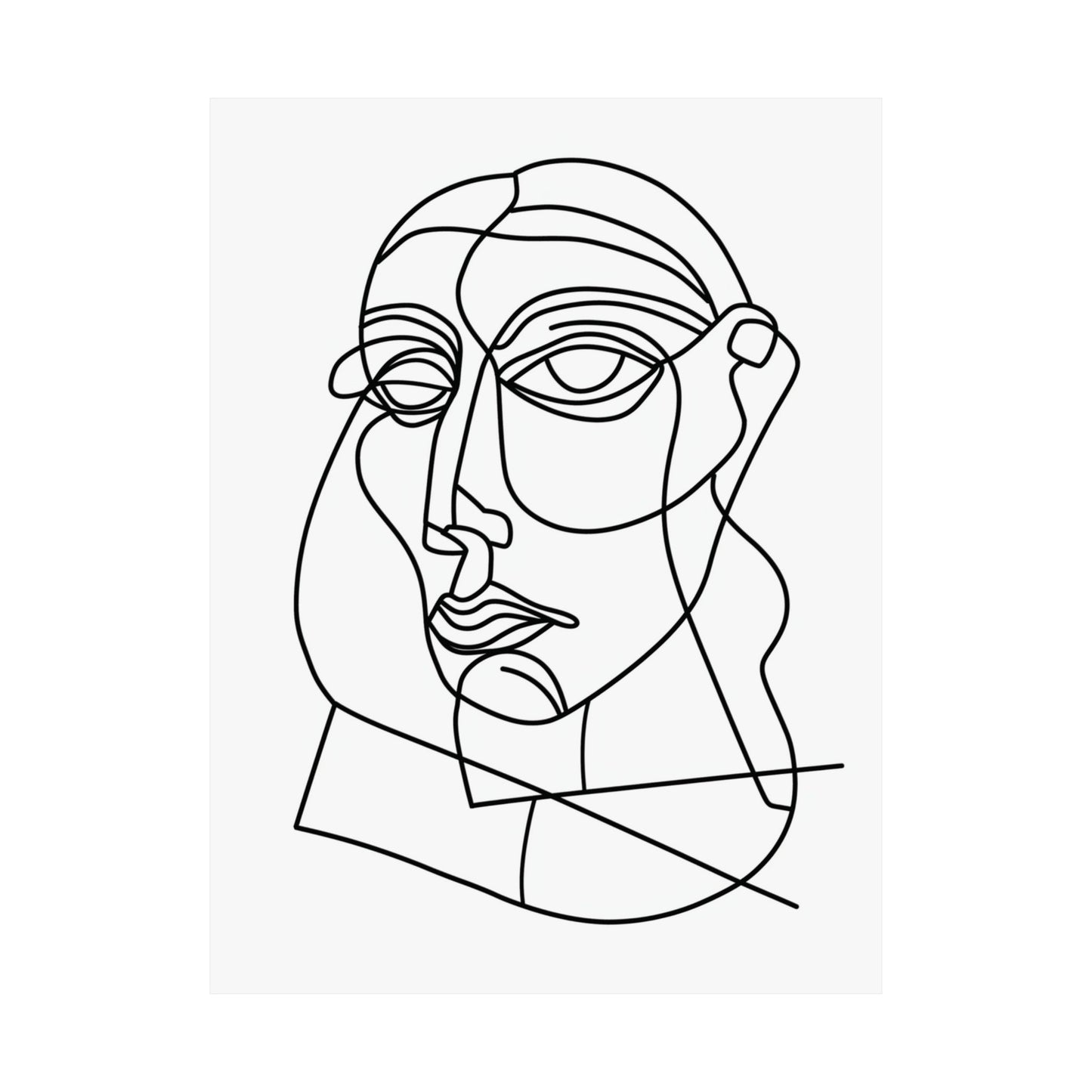 Linear Gaze Printed Poster