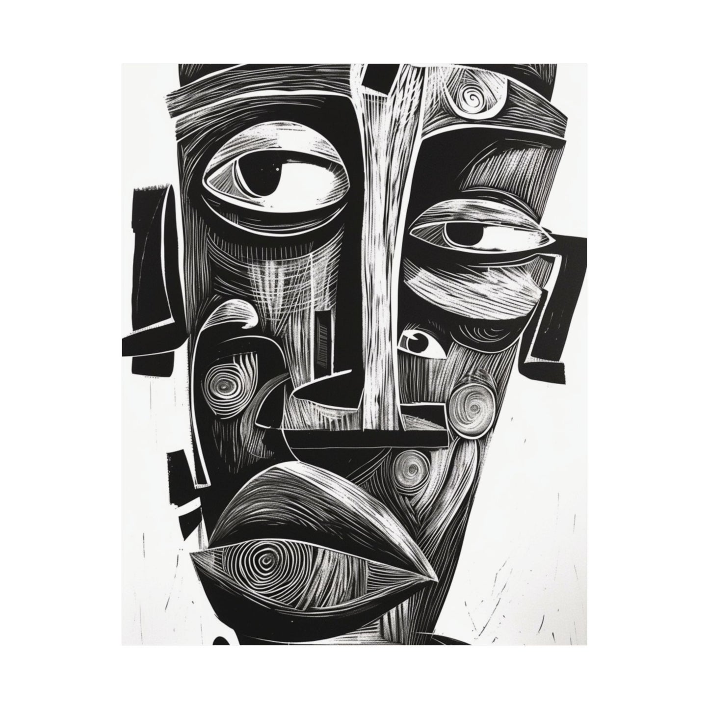 20: Abstract Cubist Printed Poster
