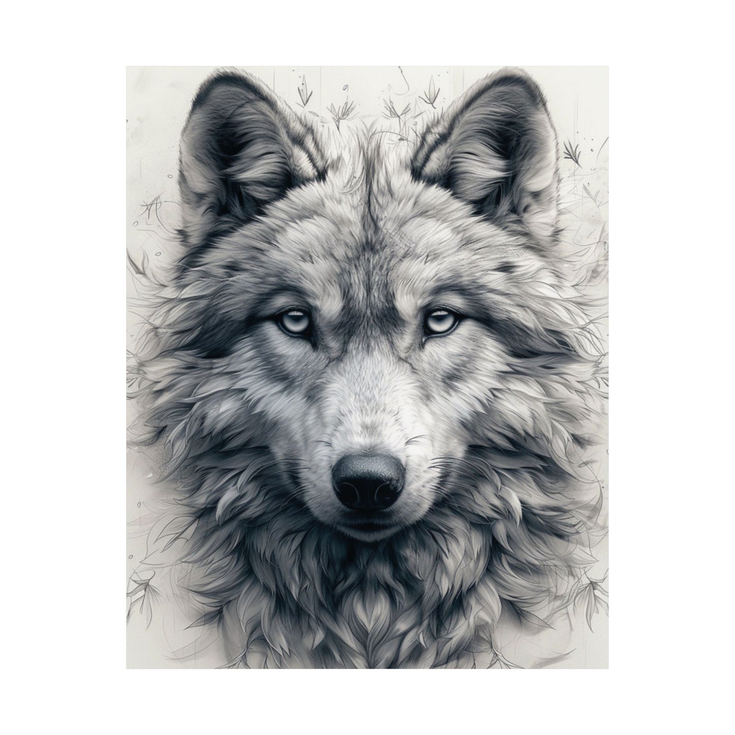 Lunar Wolf Printed Poster