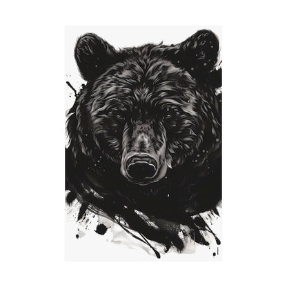 Wild Splatter Bear Poster