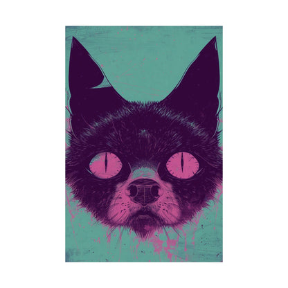 Neon Feline Poster